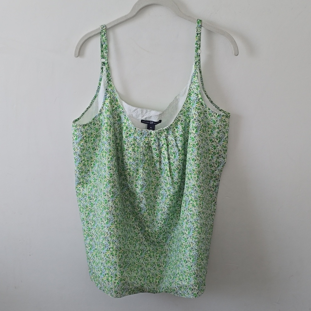 GAP Vintange Floral Silk Blend Y2K Camisole Tank Top XL